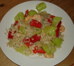 rijst en gambas recept