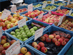 verse appels van de markt