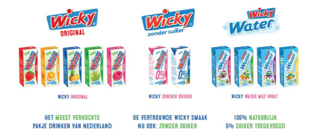 Wicky kidsdrink varianten