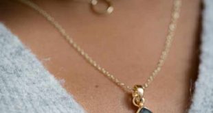 vergulde ketting met labradoriet