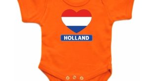 Oranje romper baby